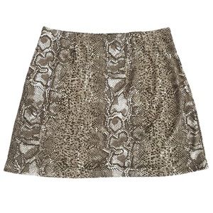Y2K Express Mini Skirt Bodycon Snake Print Women’s Size Small Vintage NWT
